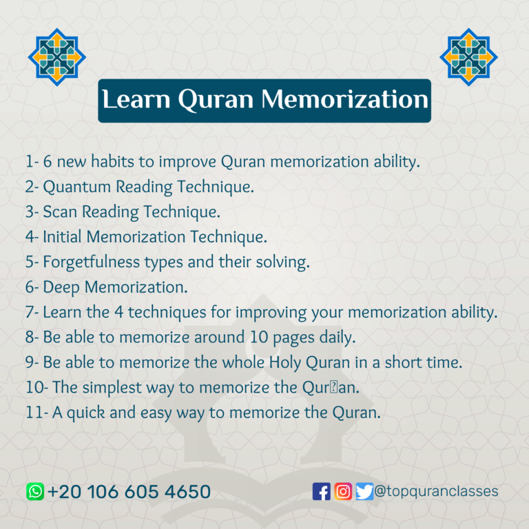 Learn Quran Memorization | Top Quran Classes | Try Free