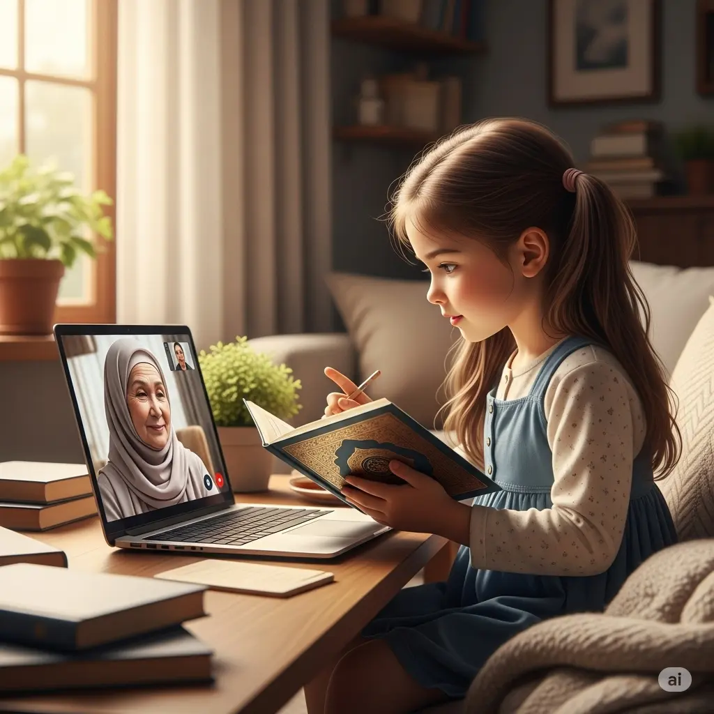 Children learn the Quran