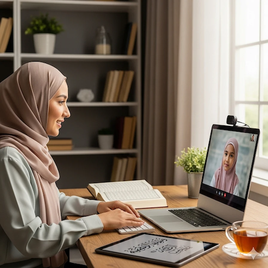 online female quran teacher with tajweed